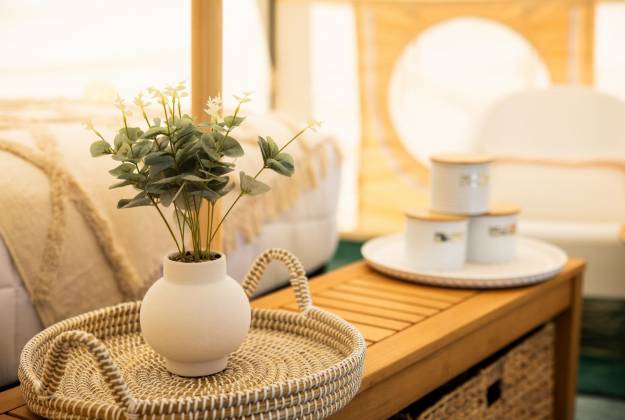 Deluxe Bell Tents at Foxton Beach Holiday Park